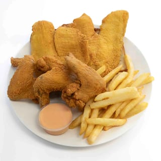Combo #10 - 2 Tilapia & 10 Shrimp or 3 Wings