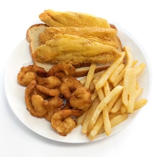 Combo #16 - Grouper & 10 Shrimp or 3 Wings